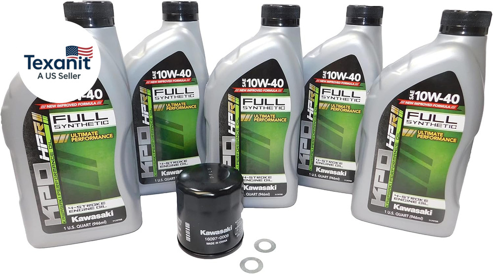 2009-2023  Vulcan 1700 VN1700 OEM Full Synthetic Oil Change Kit KAW119