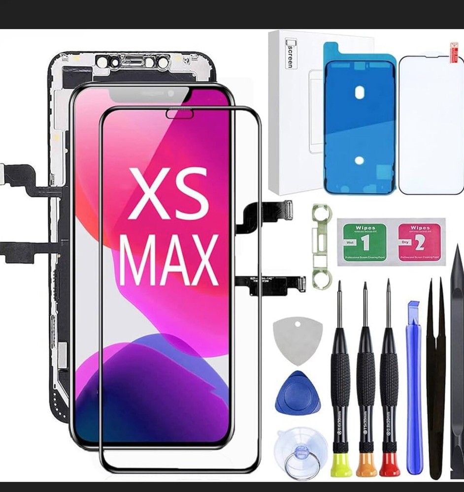 for iPhone Xs Max Screen Replacement,LCD Display 3D Touch Digitizer Assembly ...