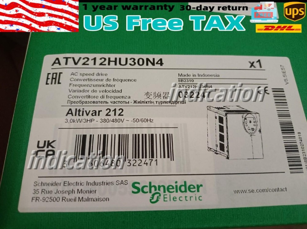 ATV212HU30N4 3kw frequency converter ATV212HU30N4 ATV212HU30N4 US Free TAX