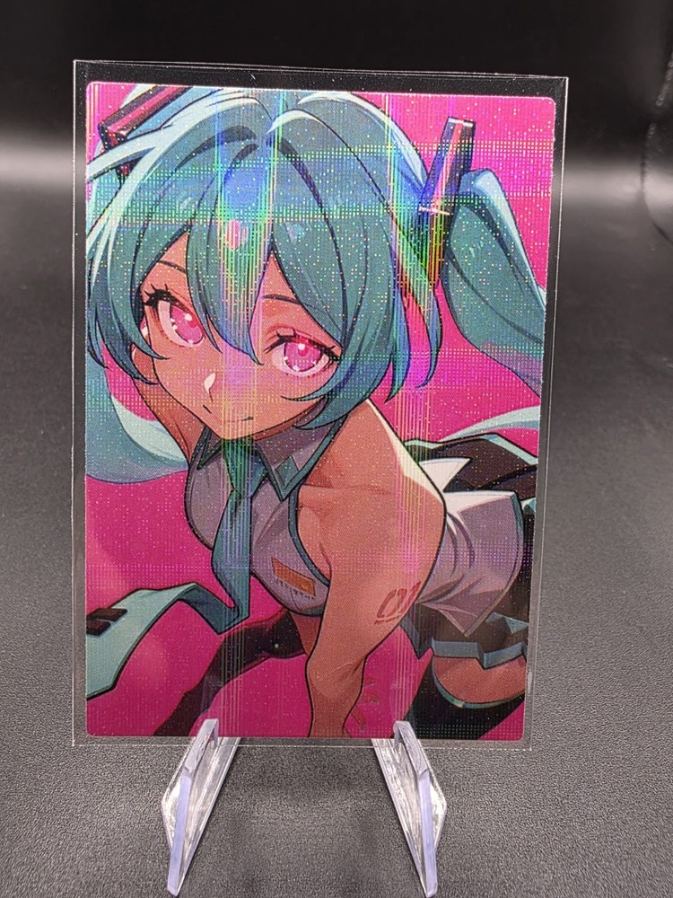 Hatsune Miku Holographic Anime Collectible Trading Card