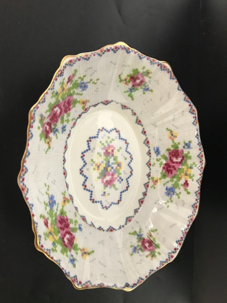 Royal Albert 6”x5” Petit Point Bone China Candy Dish