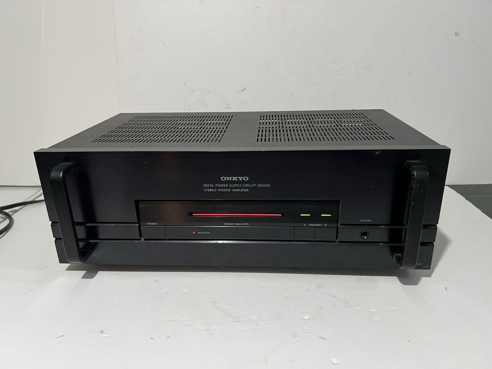 ONKYO M-5130 Black Stereo Integrated Amplifier Japan Powers On But Untested