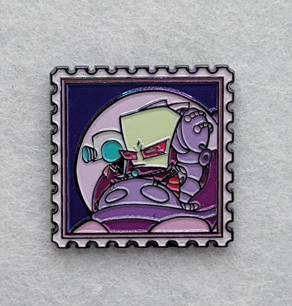 Invader Zim Stamp Blind Box Bag Enamel Pin Zim Gir Viacom Stamps