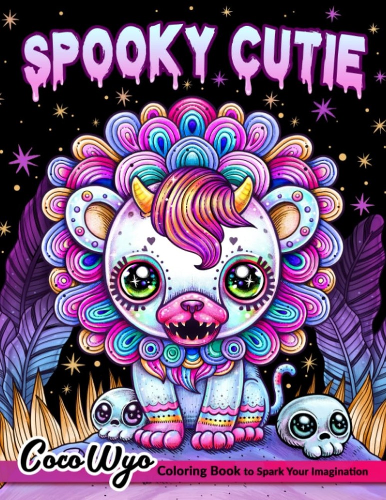 Spooky Cutie: Adult Coloring Book Features Cute Creepy, Horror, Spooky Creatures