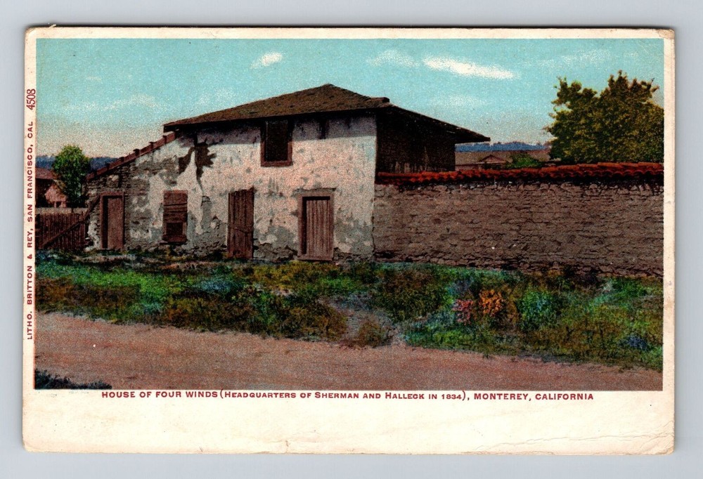 Monterey CA-California, House Four Winds, Vintage Postcard