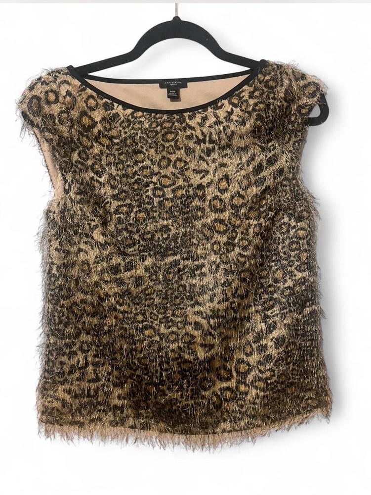 Ann Taylor Leopard Print Top