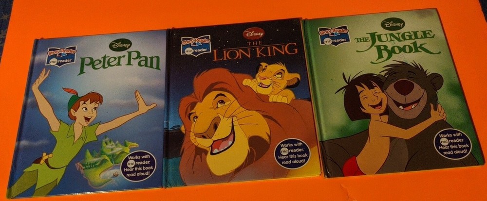 3 Disney Story Reader Books (Hardcover, 2014) Works with Me-reader too!