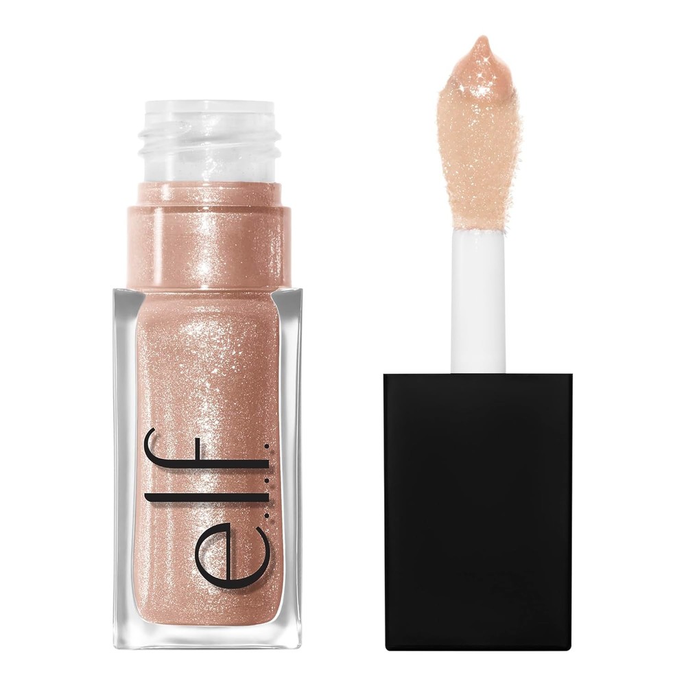 e.l.f. Glow Reviver Lip Oil in Crystal Baller 0.25 Fl Oz Hydrating Shine