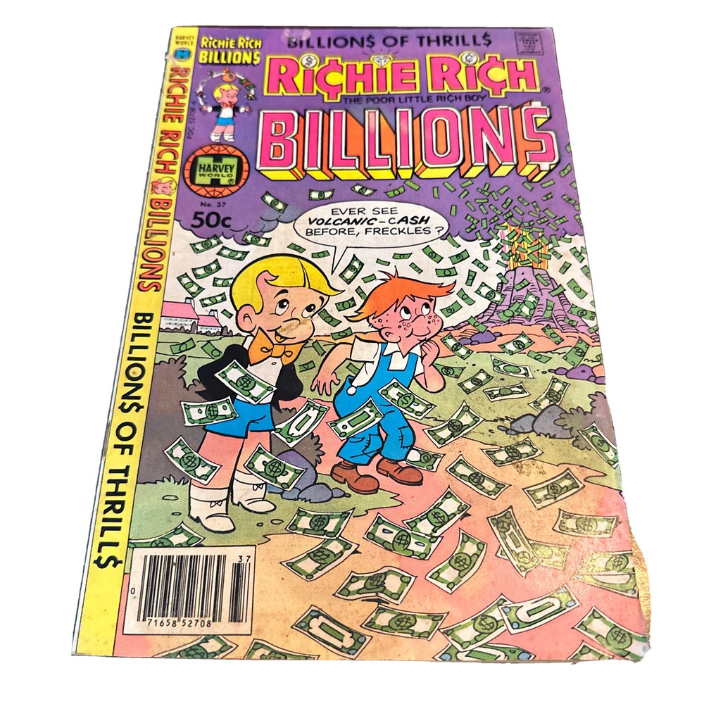 Richie Rich “Billions” Harvey World Comics No. 37 Vintage 1980