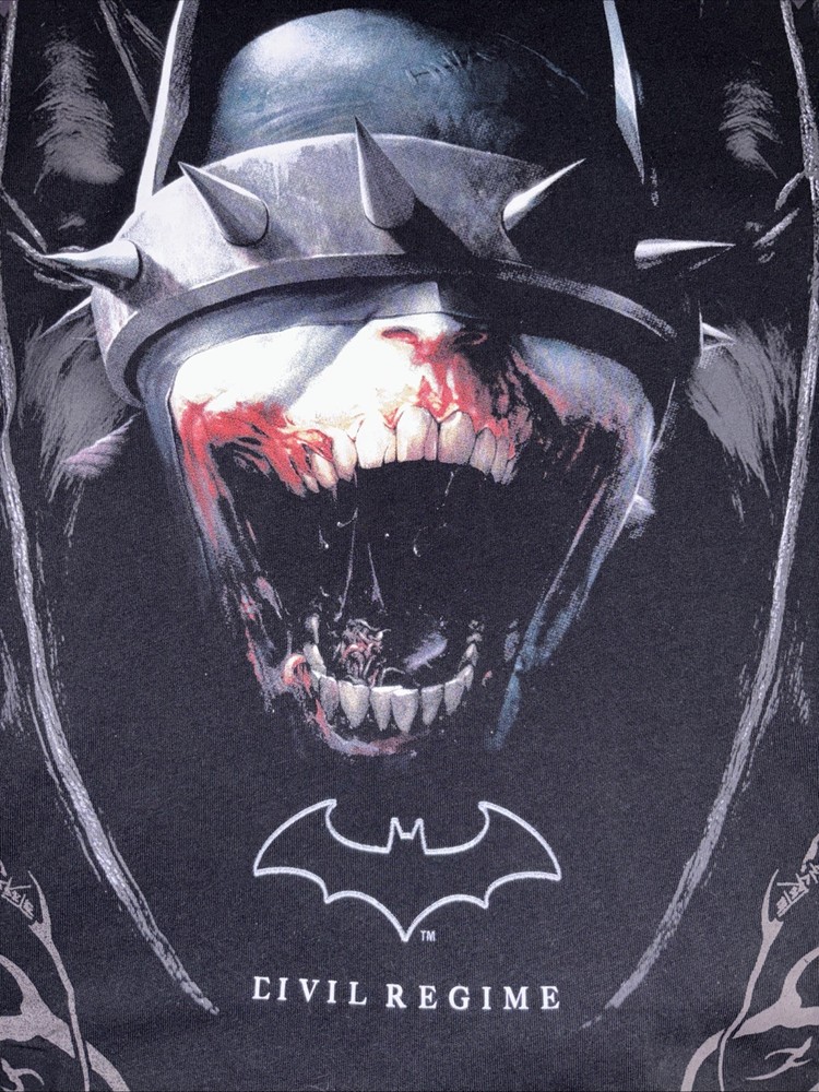 2XL - The Batman Who Laughs x Civil Regime T-Shirt Men’s Black NWT Oversized