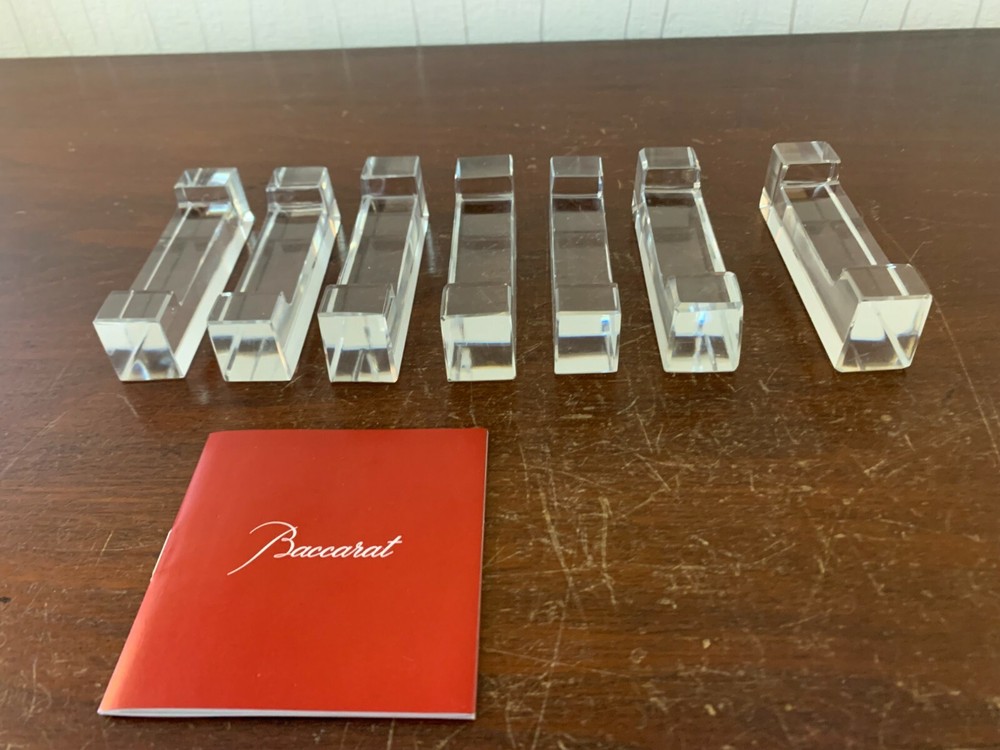 7 Baccarat Crystal Knife Holders (Lot Price)