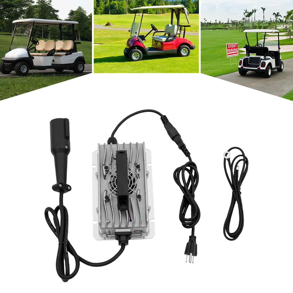 For Golf Cart Battery Charger 3-stage Charging 48v 15a 3.94ft Long Power Cable