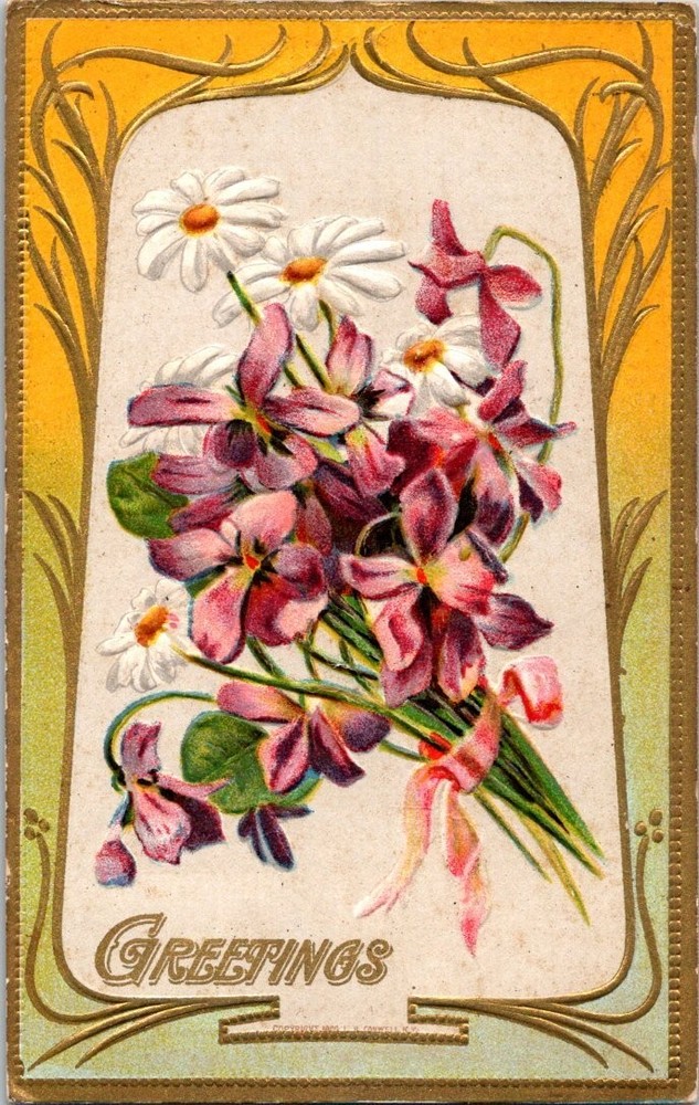 1910 Posted Embossed 