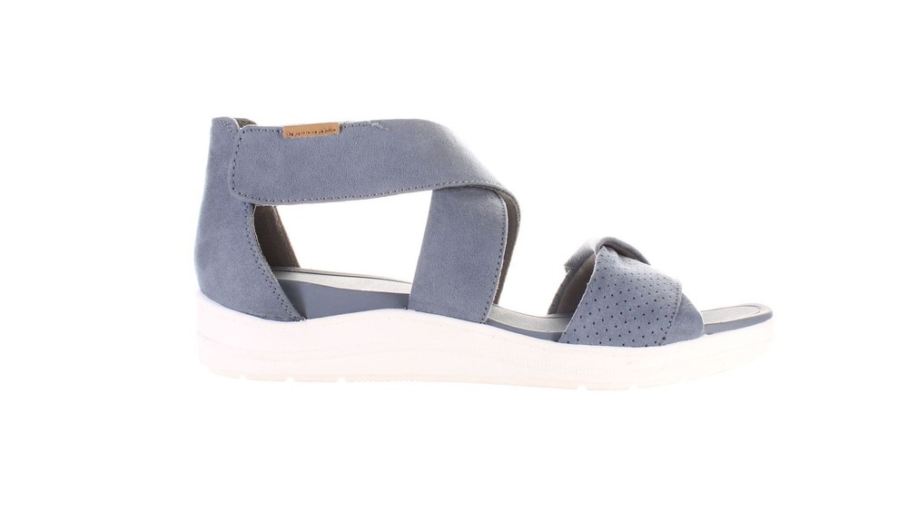 Dr. Scholl's Womens Time Off Fun Blue Ankle Strap Sandals Size 8 (7800100)