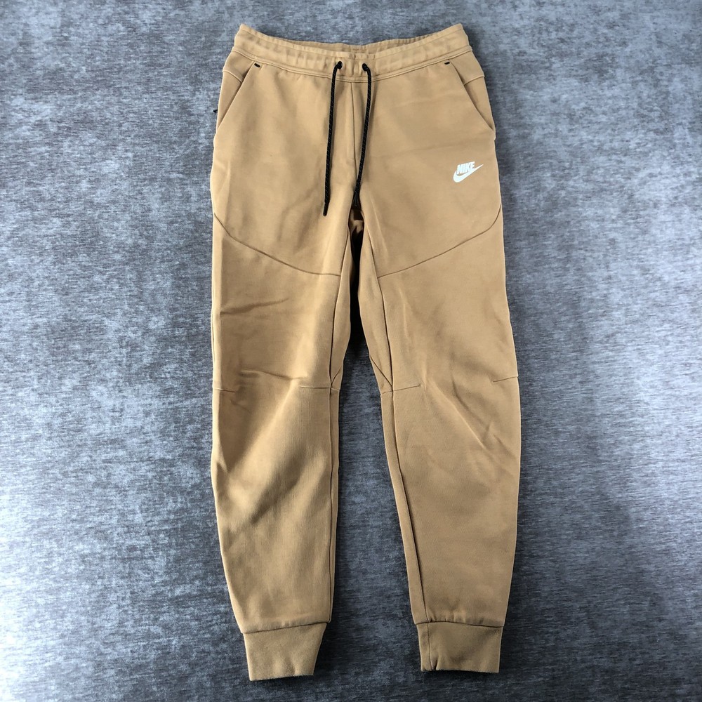 Nike Tech Fleece Pants Jogger Elemental Gold Beige CU4495-722 Men's Small