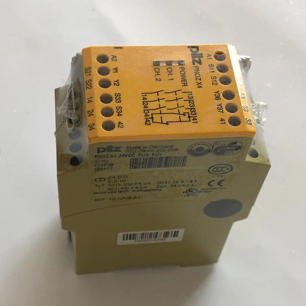 ONE New 774730 PNOZ X4 Safety Relay 24VDC 3n/o 1n/c #F22