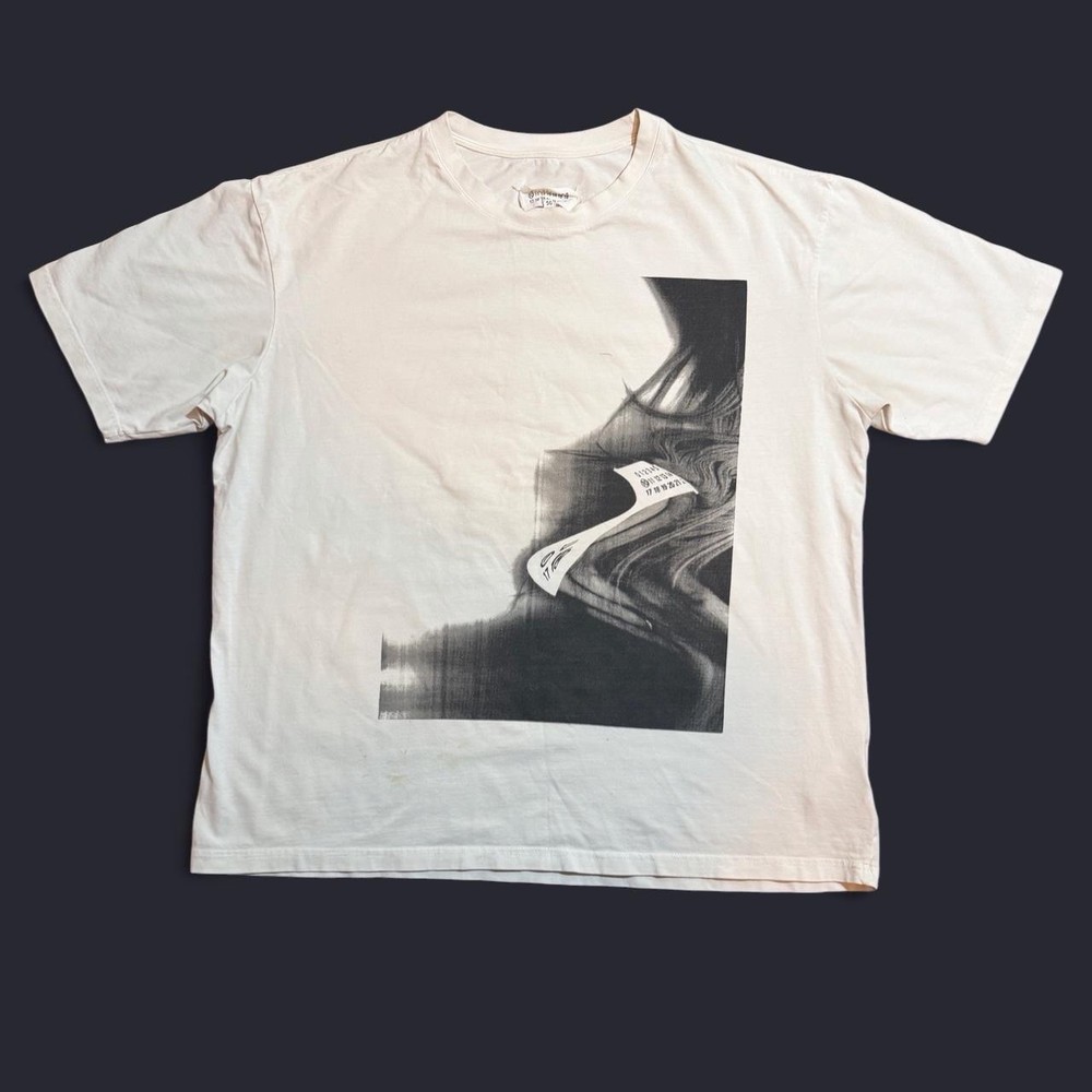 Maison Margiela Men's T-Shirt Abstract Graphic Print White-image