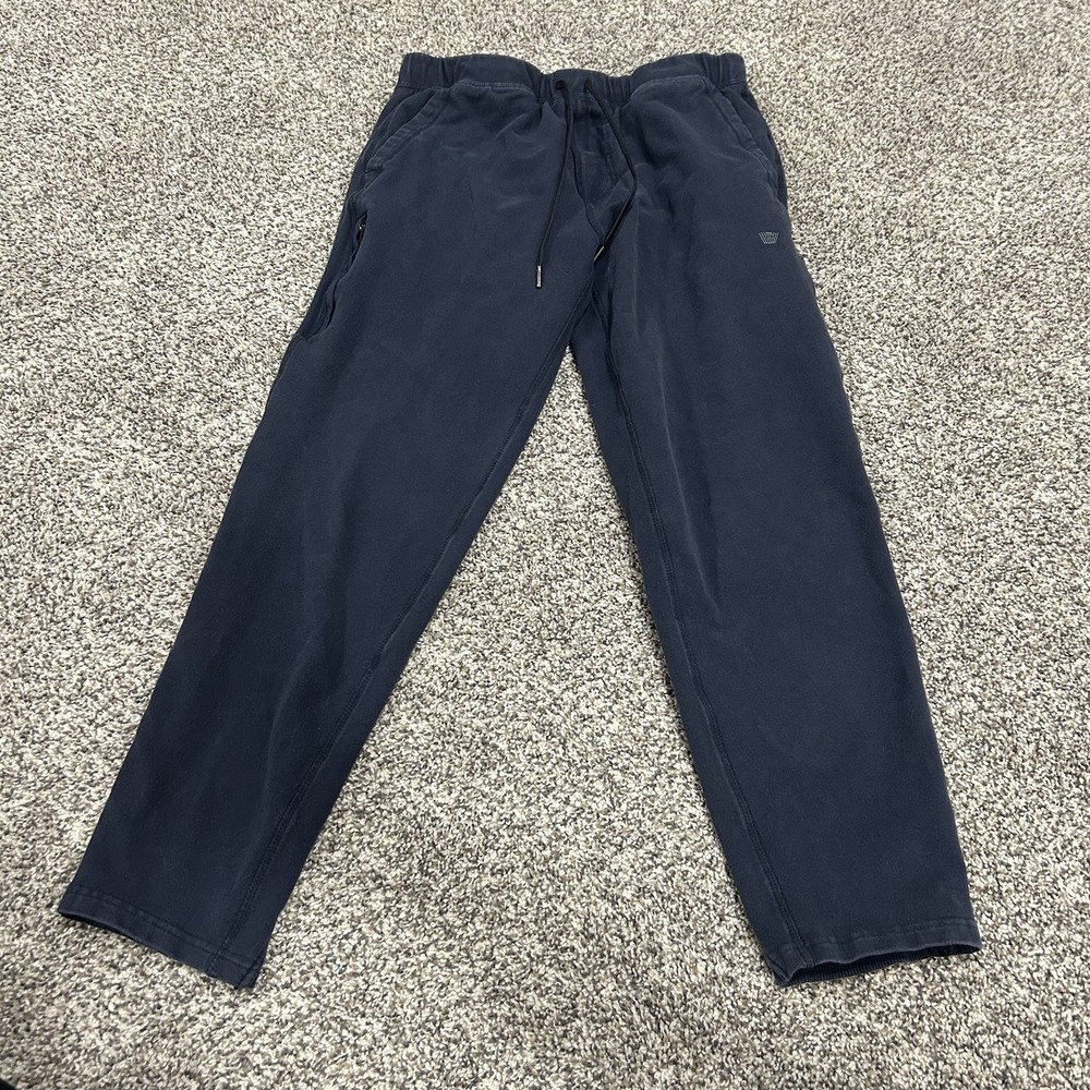 Mack Weldon Navy Blue Ace Joggers Mens Med Tapered Sweatpants 