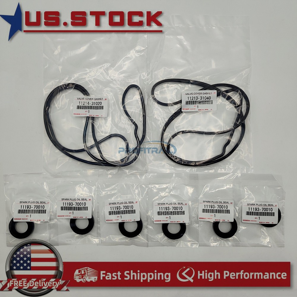 OEM For LEXUS SPARK PLUG SEAL SET AND VALVE COVER GASKETS 2006-2013 IS250/IS350