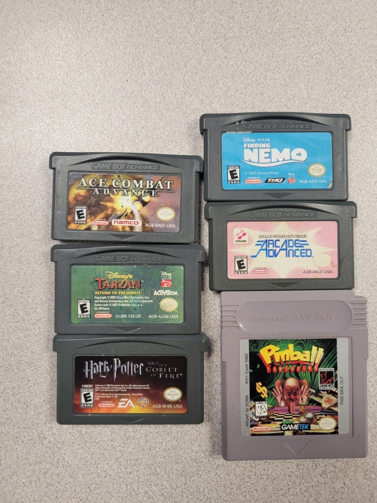 Lot Of 5 Game Boy Advance Games And 1 Gameboy Game