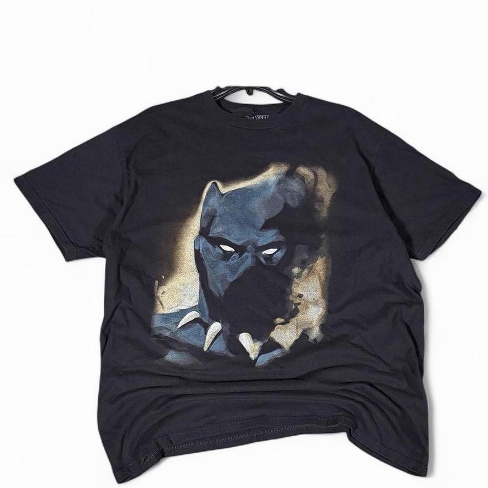 Marvel Avengers Black Panther Black Graphic T Shirt Men's XL Superhero Tee