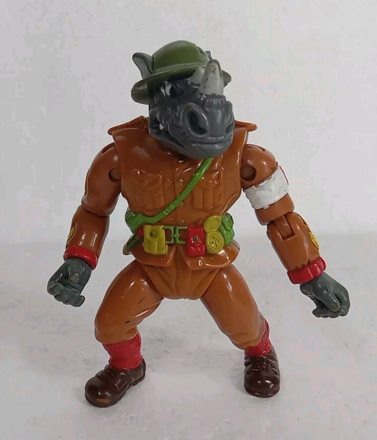 Playmates TMNT Teenage Mutant Ninja Turtles Rocksteady 1992 Mirage Studios Rhino