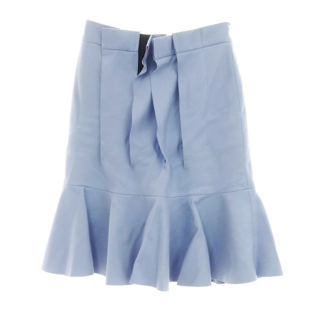 Sacai Wool Flare Skirt Blue Size 2 Used Japan Made A/W Vintage Condition D