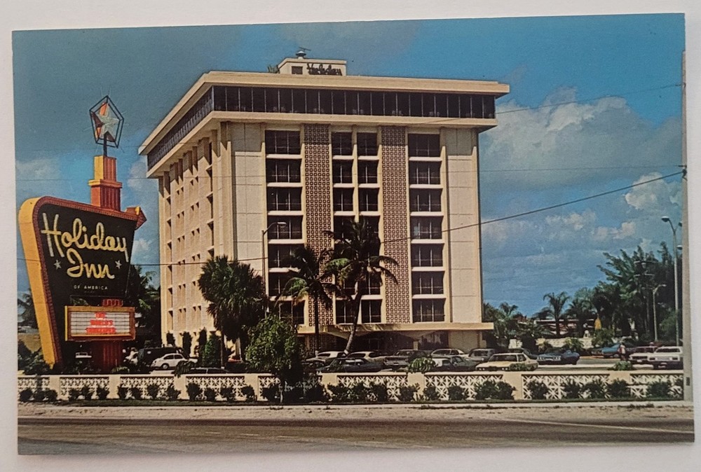 26116A1 Chrome 5.5 x 3.5 Holiday Inn Miami Springs Florida