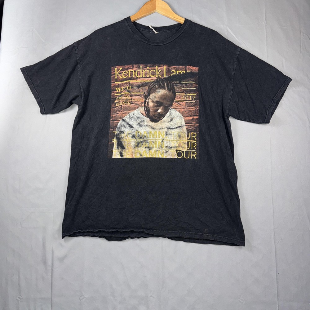 Kendrick Lamar Shirt Mens XL Black The Damn Tour 2017 Graphic Tee Hip Hop