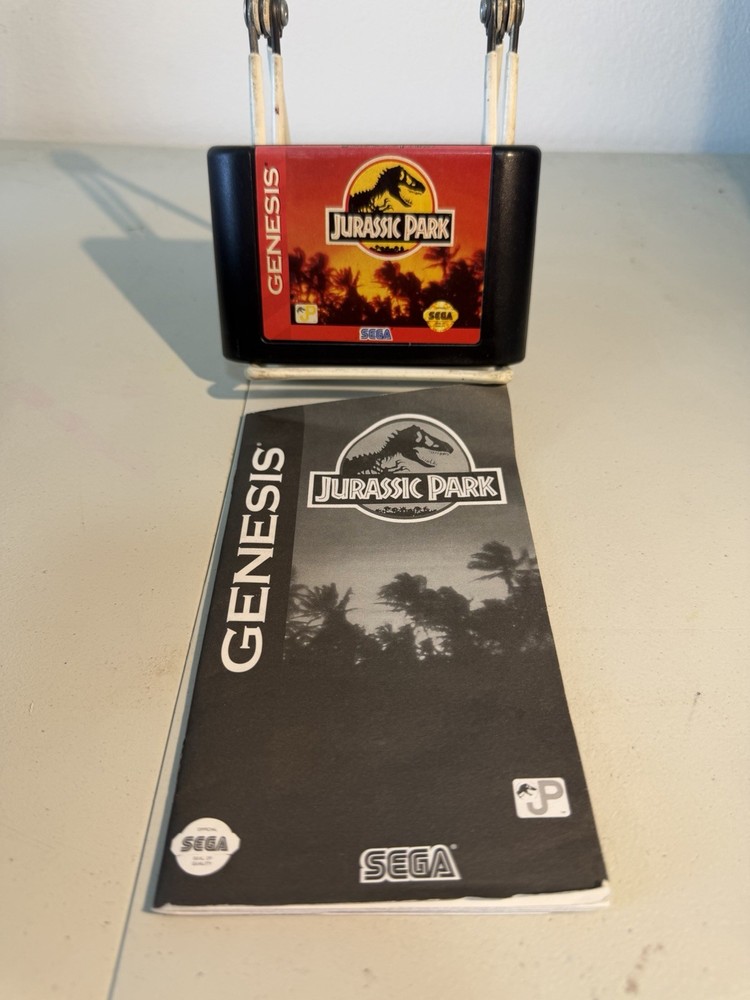 Jurassic Park (Sega Genesis, 1993) Game & Manual Only, Tested