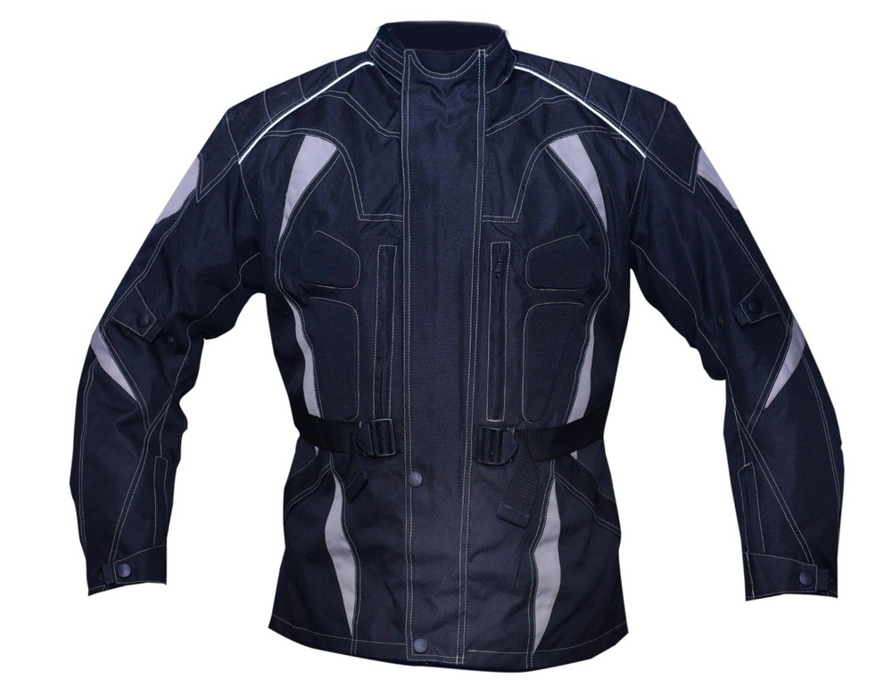 Motorcycle sports jacket with integrated CE protections, Cordura, waterproof