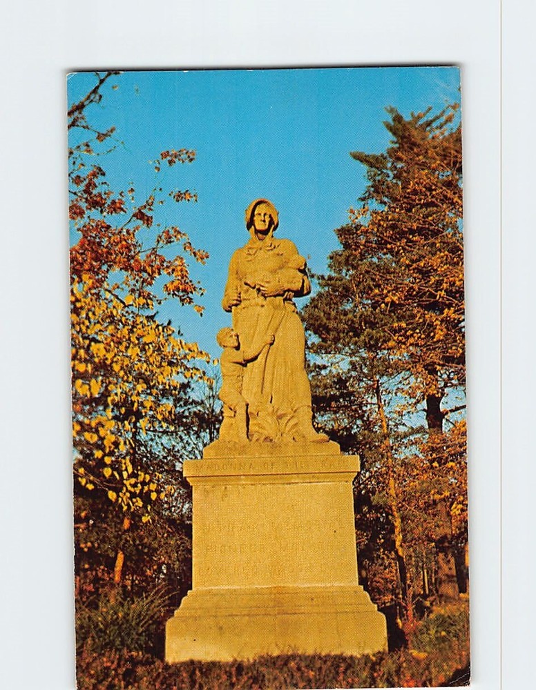 Postcard The Madonna Of The Trail Glen Miller Park Richmond Indiana USA
