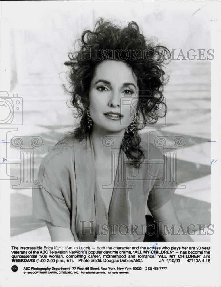 1990 Press Photo Actress Susan Lucci, Star of 