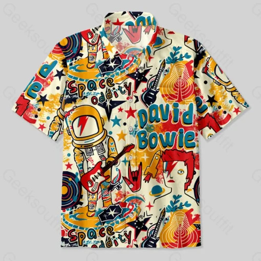 David Bowie Space Oddity Retro Hawaiian Shirt All sizes S to 6XL