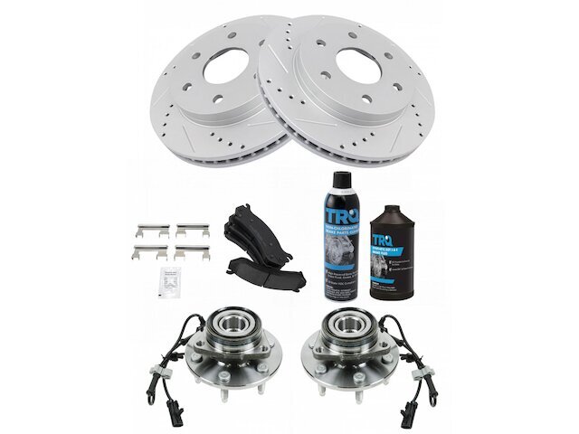 2003-2005 Savana 2500 Front Brake Pad Rotor & Wheel Hub Kit 69MDRC