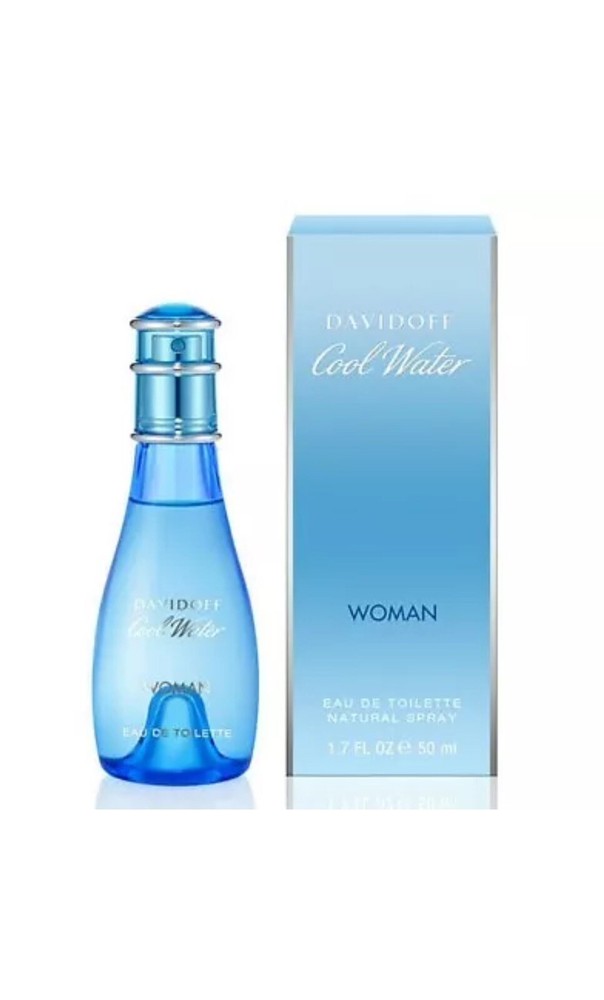 Cool Water Womens perfume  1.7 oz / 50 ml EDT Spray by Davidoff  * Authentic *