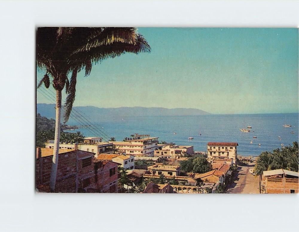 Postcard Panoramic view Puerto Vallarta Mexico