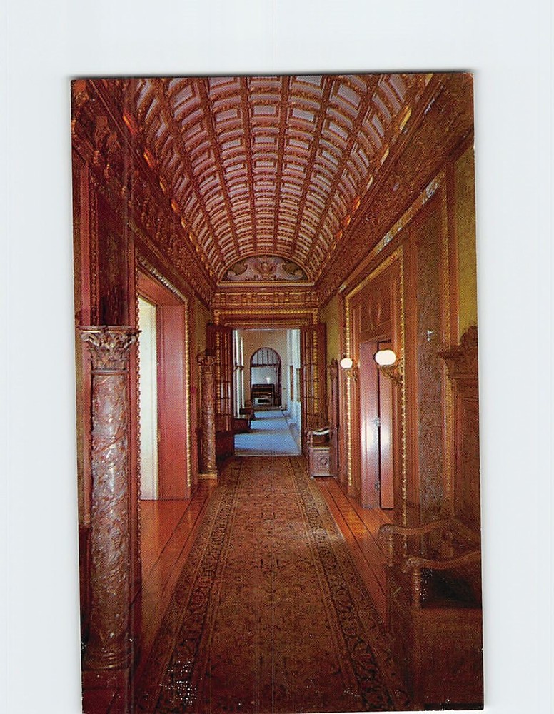 Postcard South Hall The Henry Morrison Flagler Museum Palm Beach Florida USA