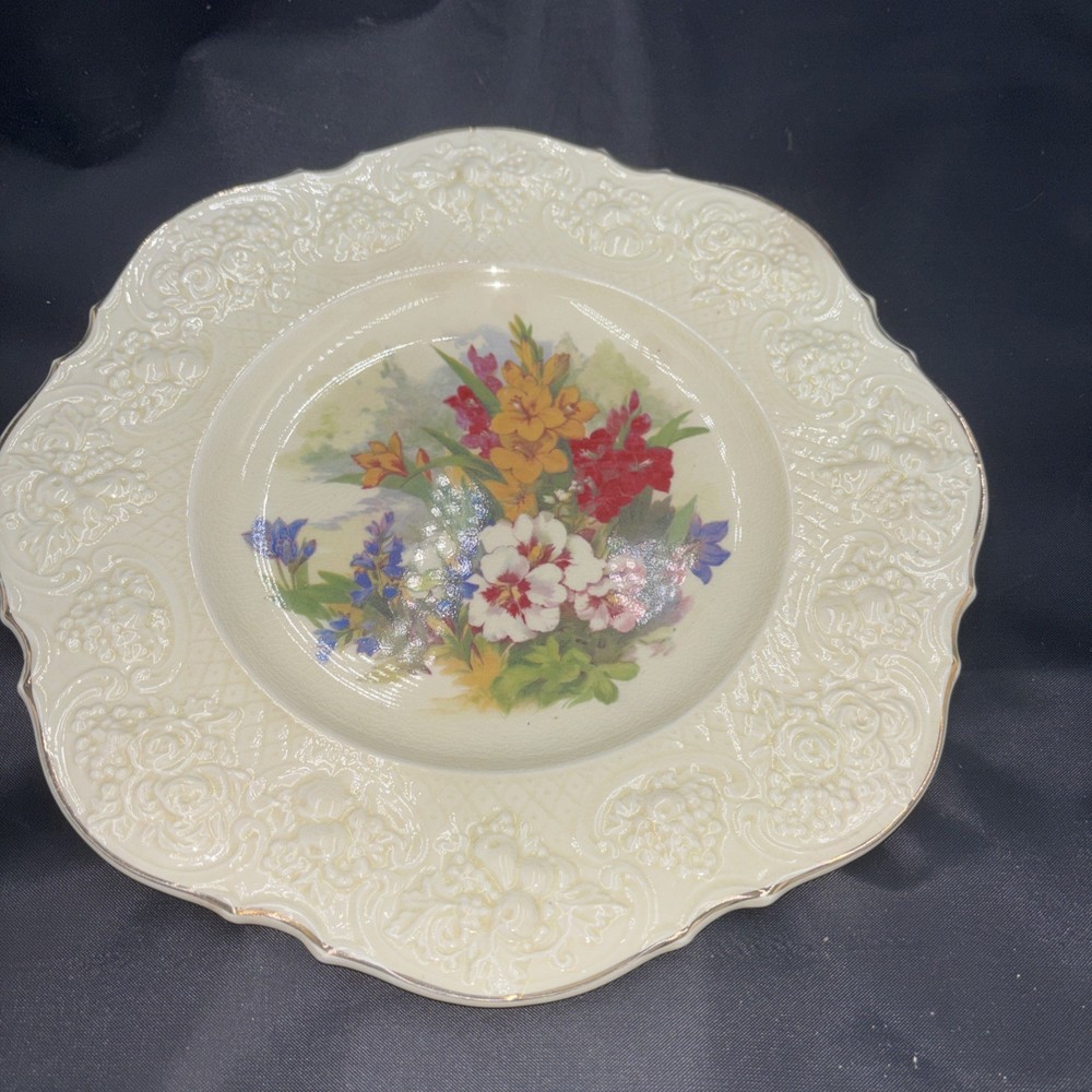 Antique Crown Ducal Gainsborough Floral Center CRD3 England 10