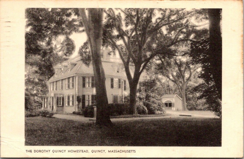 Dorothy Quincy Homestead Quincy MA Postcard 1919 Posted RPPC