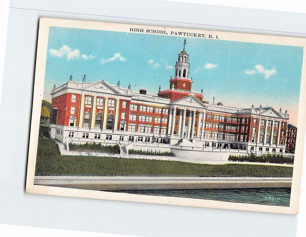 Postcard High School Pawtucket Rhode Island USA North America