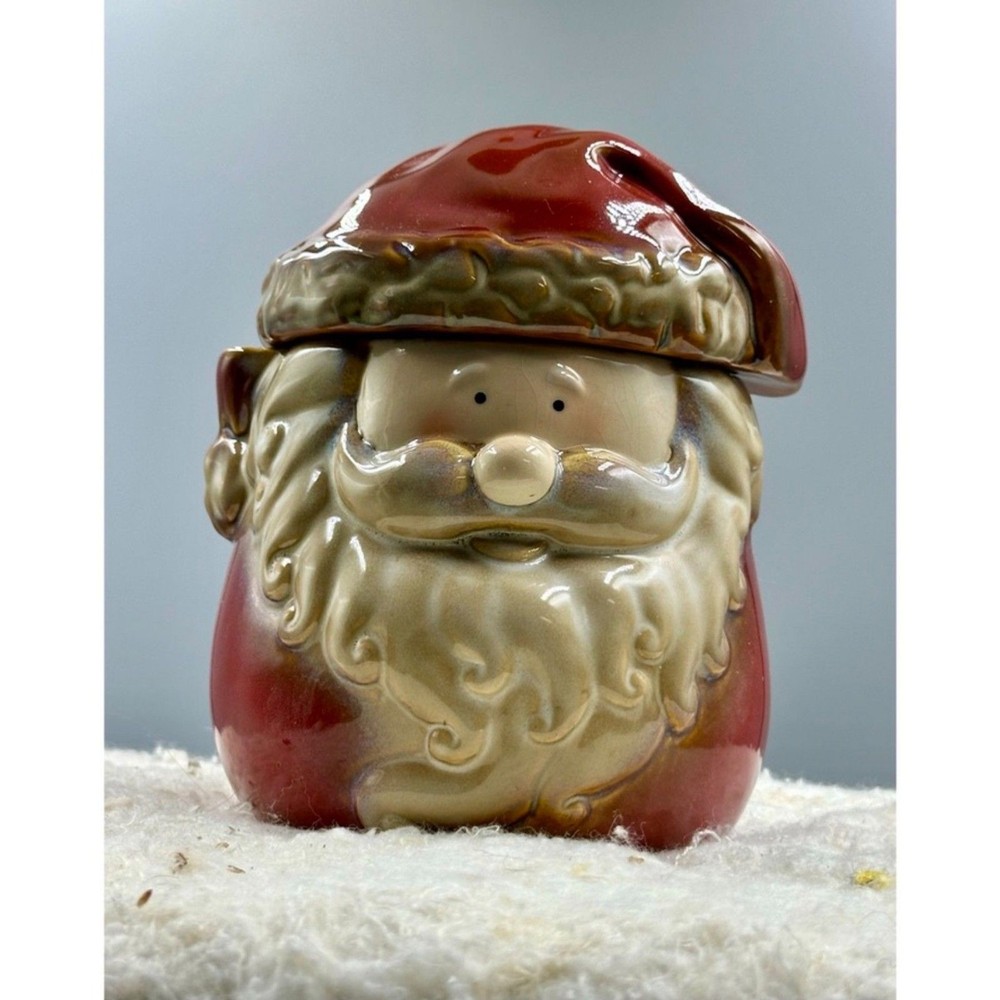 Vintage Gibson Novelty Santa Christmas Ceramic Cookie Jar