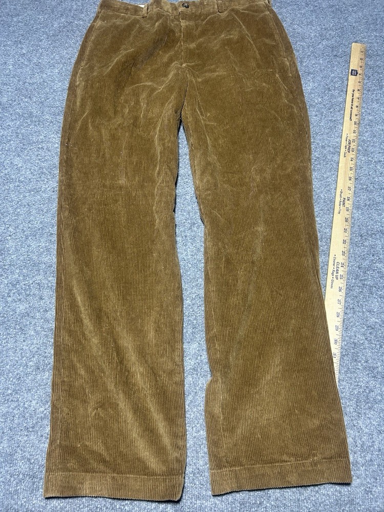 Brooks Brothers Pants Mens 36x34** Brown Corduroy Clark Fit Chino Classic Fit