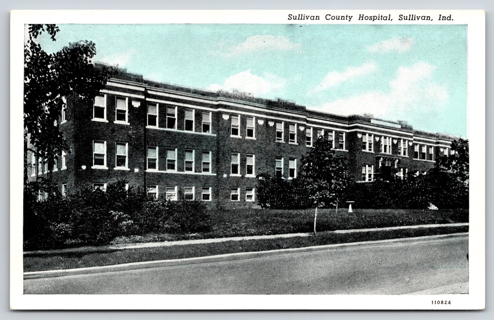 Hospitals~Sullivan County Hospital Sullivan Indiana~Vintage Postcard