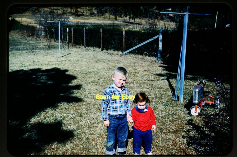 Toy Pedal Tractor in 1962, Dynacolor Slide aa 13-24b