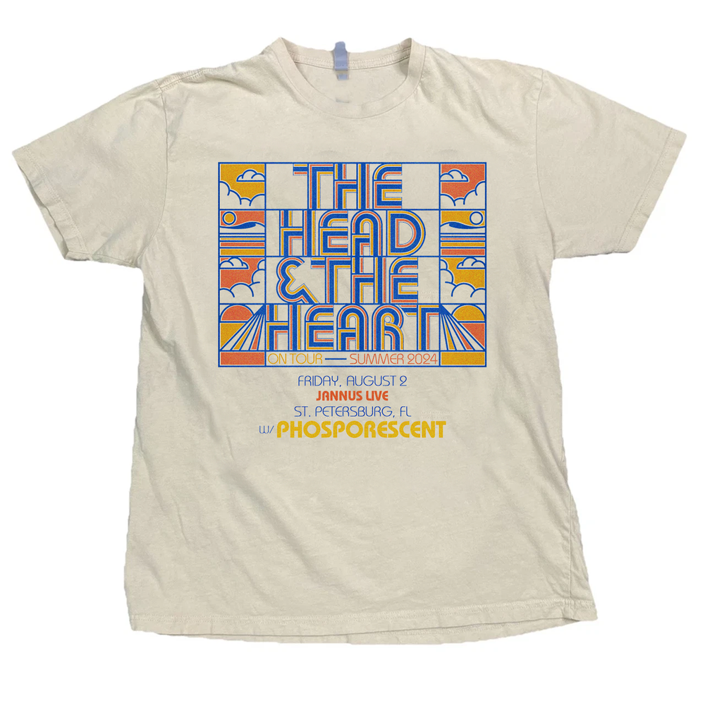 The Head And The Heart Band Gift For Fan Natural T-shirt QA847