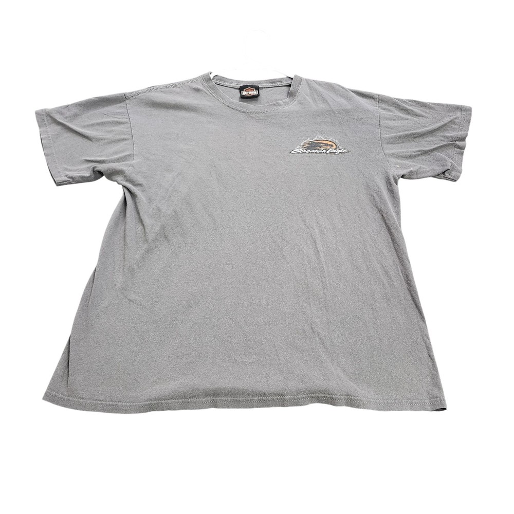 Harley-Davidson Shirt Mens Large Gray Screamin' Eagle Racing Team Tee Biker