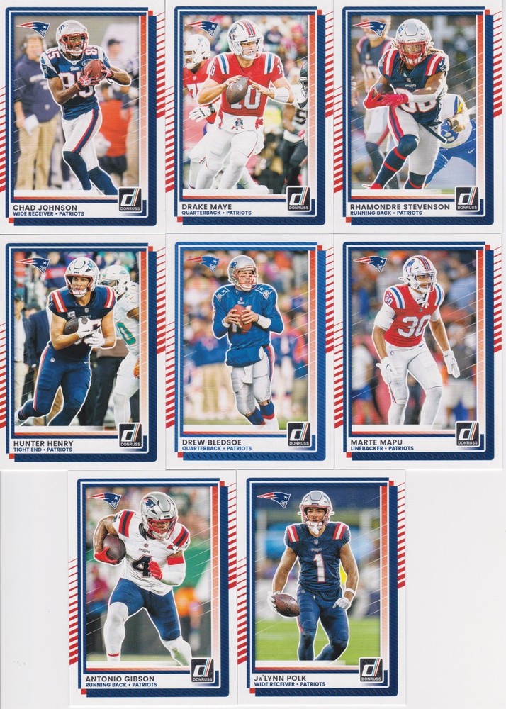 2025 Donruss Football Complete Team Set (13) New England Patriots Drake Maye **