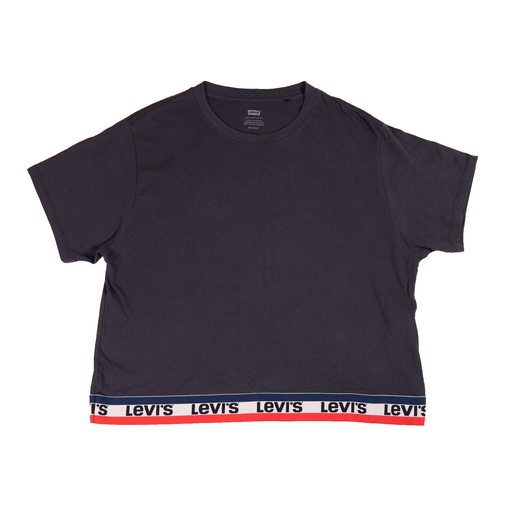 Levi's T-Shirt Women's XS Black Cropped P2P 22