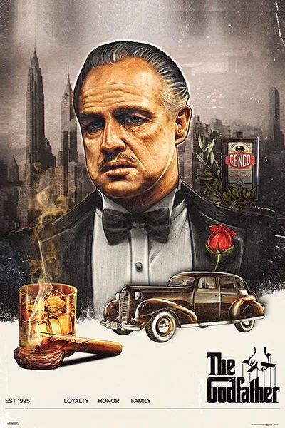 Poster Studio B - The Godfather Corleone Classi Movie 24x36
